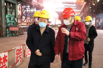 市纪委领导视察集团复工复产及防疫工作情况
