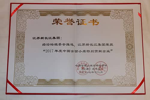 年度中国全面小康特别贡献企业